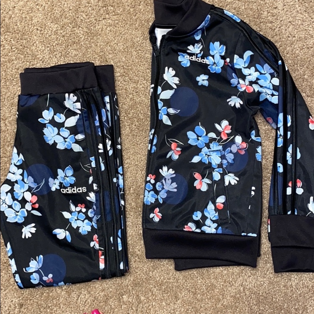 Girls adidas jogging suit
